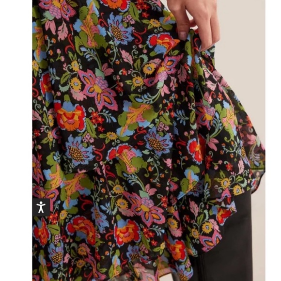 NWT BODEN Multi Ruffle Maxi Floral Skirt 6 - Picture 7 of 14